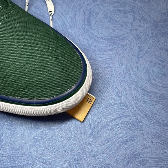 Polo Ralph Lauren Men’s Thorton 01087 Laceup Canvas Shoes Green Size 10D New - Picture 13 of 16